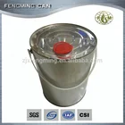 paint barrels paint cans with plastic ring, plain can large volume barrels (with a handle)
