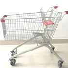 europe style shopping trolley and market cart iron foldable metal luggage cart trolley dolly with seat
