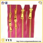 Zipper Zippers Zipper Metal 5# Rose Gold Zip For Handbags / Polished Metal Zipper /metal Zip
