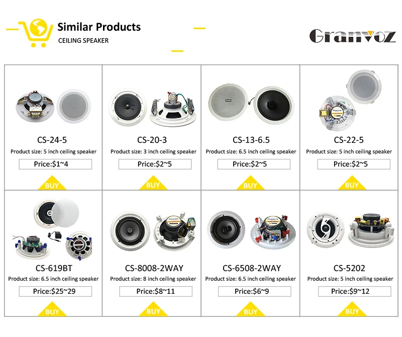 Cs 20 S6 6 Inch 6 5 Inch 10w Metal Cabinet Audio Speaker Ceiling