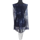 Fashionable white and black stripe large shawl Lady scarf poncho