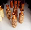 Carving handicrafts original ecological Jujube Jujube flower vase can be customized pen