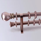cheap 28mm decorative aluminum window curtain rods sets wholesale