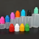 braille sign 3ml to 50ml dropper pe plastic empty ear eye drop bottle