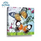 Butterfly INTCO Home Decor 23x23 Inches Bird Butterfly Canvas Oil Painting