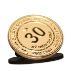 Vietnam Anniversary Memorial Pin Luxurious Engraved Welcome Customization Gold Plated Round Pin