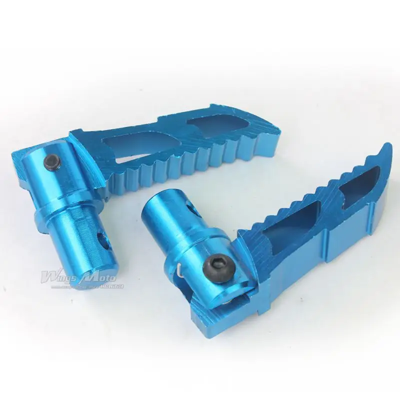 CNC FOLDABLE FOOTPED FOR 47CC 49CC POCKET BIKE MINI MOTO Blue