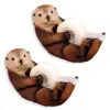 Animal Office Desk Accessory Cute Otter Tape Dispenser with Standard Roll