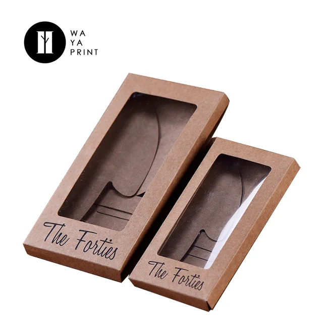 simple design wholesale kraft paper folding gift packing box