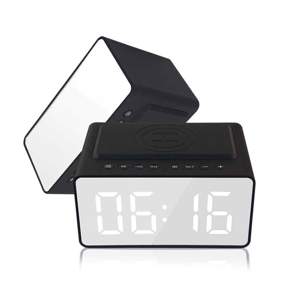 New product smart led speaker alarm clock wireless plastic bluetooth speaker with 2000mah power bank - ANKUX.COM