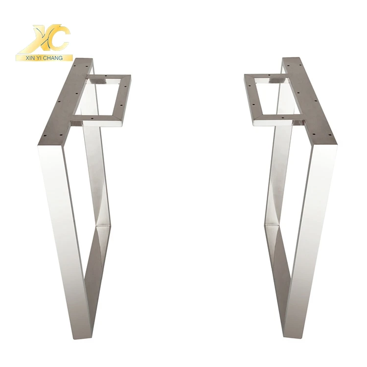 Steel Square Dining Table Legs Metal Desk Coffee Base Stainless Leg