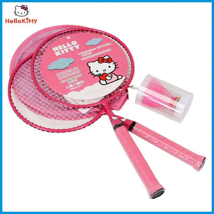Pink Kids Aluminum Alloy Badminton Rackets Hello Kitty Hda21611 Buy
