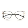 Refinement Frame Eyewear with Wing Personality Alloy Women Myopia Optical Frames Glasses 598