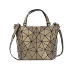 lady designer bags women handbags Female Folded Geometric pu leather Fashion Casual Tote Women Shoulder Bag