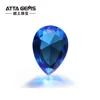 Pear shape Aqua bulk cut loose big glass gemstones