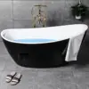 /product-detail/factory-whirlpools-five-stars-hotel-standard-new-egg-oval-shaped-bathtub-bathroom-acrylic-black-bathtub-60725814544.html