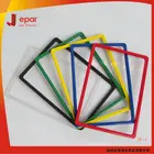 Plastic supermarket poster frame for price display