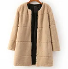 Polyester Coats Supplier Women Coats and Jackets Coats Brown Costume Fur Coat