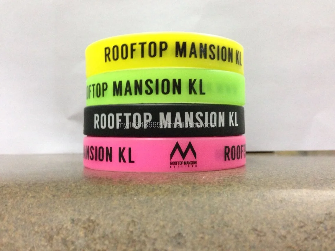 colorful custom printing silicone band