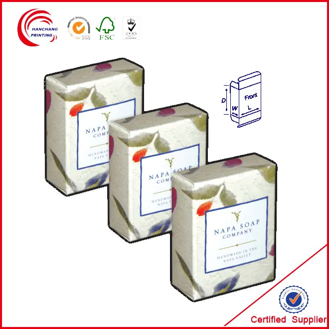 custom luxury cardboard paper handmade soap packaging box