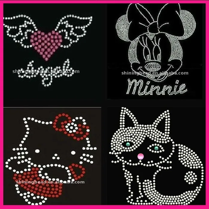 new design woman wholesale tshirt custom hotfix motif