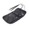 Waterproof passport holder recycled PET adjustable strap neck rfid wallet
