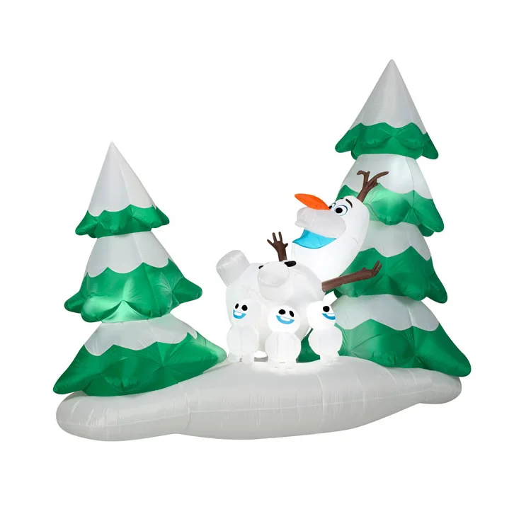 Congelados la Olaf de Navidad inflable de la olaf con caña de caramelo