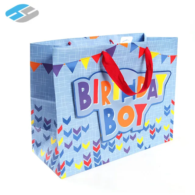 factory price wholesale various types of birthday gift paper bag