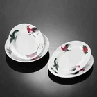 High quality wholesale vintage rustic melamine cock dish dinnerware sets tableware china restaurant buy rooster plate