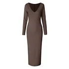 Long one piece maxi lycra dress for woman summer
