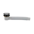 Brass Bathtub Drain with pvc pipe Chrome Finish Pop up drainer for bathtub