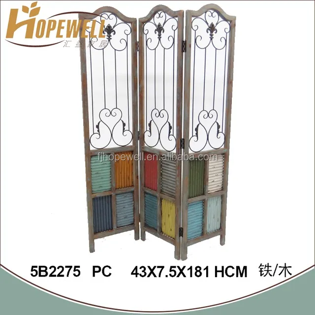 oriental antique hand carved wood room divider screen