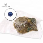Wholesale 6-7mm Vacuum-packed Dyed color Deep blue freshwater bulk Pearls in Akoya Oysters For Pearl Party