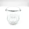 Factory price small size glass ice bucket for cocktail made from glass