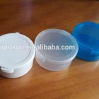 fashion design round type dental teeth whitening thermoplastic mouth tray case double