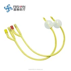 2 ルーメン天然ラテックス Tiemann 先端尿道カテーテル Hangzhou2018 医療チューブ