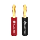 RASANTEK Electroplated 24K gold hifi audio system male terminal connectors 4mm banana plug