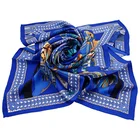 China Factory Wholesale High Quality Silk Printed Square Scarf Women Neckwear