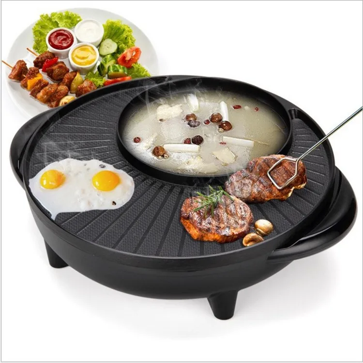 Simple Asia Electrical Barbecue Plate Commercial Indoor Bbq Pan Electric Bbq Grill With Hot Pot Buy Electric Bbq Grill With Hot Pot Electric Hot Pot Grill Electric Grill Plate Product On Alibaba Com