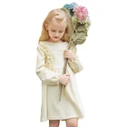 wholesale baby Latest Autumn Spring Child cotton flower casual Dress For Child Girl long sleeve