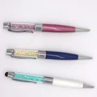 Sports JF-15 Fashionable Good Quality Multi Function Promotional Custom Logo Crystal Pen with USB Flash Drive