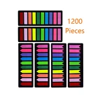 Fluorescent Plastic Sticky Note For School Supplies Mini Memo Pad N Times Sticky Notes