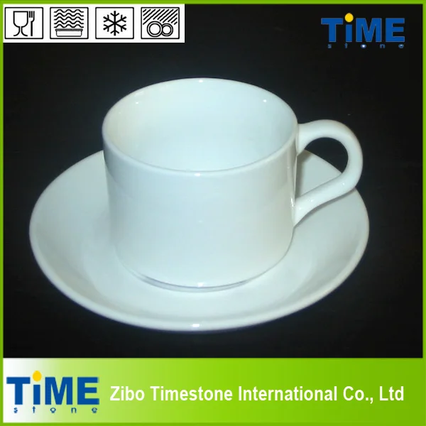 ceramic porcelain coffee cup and saucer