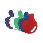 Custom shape PP Plastic Hand Fan advertising printed summer fan wholesale