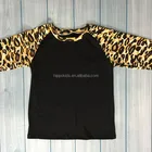 Latest design hot boys t shirt cotton boys clothes kids wholesale leopard children shirts