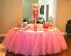 NEW Pink Ballerina Party Planning Ideas Supplies Custom Tulle Tutu Table Skirt Wedding, Birthday, Baby Shower