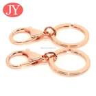 Decoration custom color keychain key rings with connector