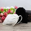 Customized mini jewelry pouch drawstring velvet bag