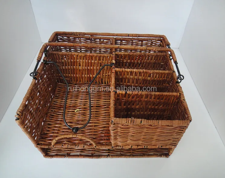caddy organizer plate condiment holder portable picnic basket