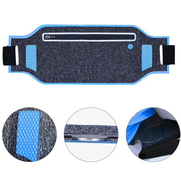 Online shopping unisex custom logo elastic running belt sport waist fanny pack